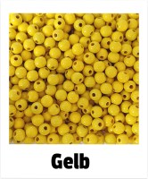 Holzperlen 6mm gelb